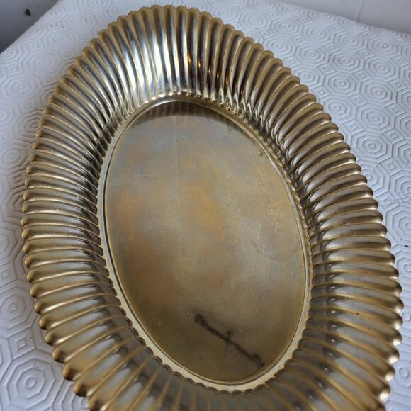 Gold Electronic Plated Brass Table Tray- Perfect for your dressing table - Picture 3 of 7